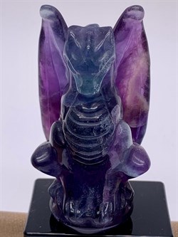 Статуэтка р.35*70 Дракон Флюорит арт 102430-3 Вес 100 г - фото 600641