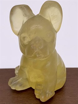 Фигурка р.24*40 Французский Бульдог Флюорит арт 102813-9 Вес 25 г - фото 606210