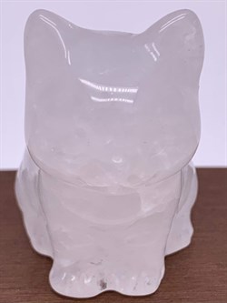 Фигурка р.35*38 Кошка Кварц Бразилия арт 104319-1 Вес 30 г - фото 606405