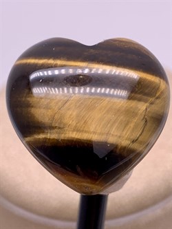 Сердце р.20-20мм Тигровый Глаз Афганистан вес 6,82 арт 096588-1 - фото 612706