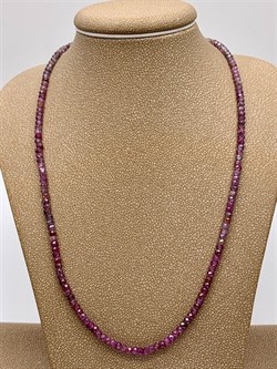 Бусы р.40 д.2*3 Корунд "градиент" Шри-Ланка арт 099093-40-2 Вес 7 г - фото 613592