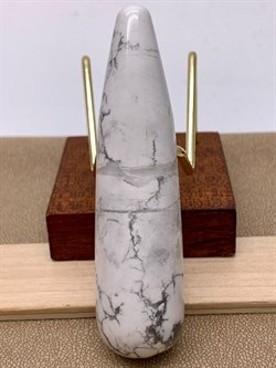 Массажная палочка из Говлита 104301-1 (Говлит, Гладкий, 20х80 мм, Белый) вес 55,55 гр - фото 628193
