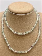 Бусы р.50 д.3-4 Флюорит огранка 091626 (14,92 гр, 50 см +, Флюорит, Бразилия, Граненый, 3х4 мм)