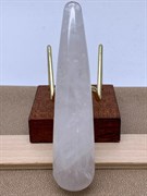 Массажная палочка из Кварца 104297-4 (Кварц, Бразилия, Гладкий, 20х75 мм, Белый) вес 51,05 гр