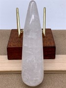 Массажная палочка из Кварца 104297-5 (Кварц, Бразилия, Гладкий, 20х75 мм, Белый) вес 42,72 гр