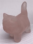 Фигурка Кошка из Розового кварца 113606 (34,63 гр, Розовый кварц, Бразилия, Гладкий/Граненый, 3х4 см, Розовый)